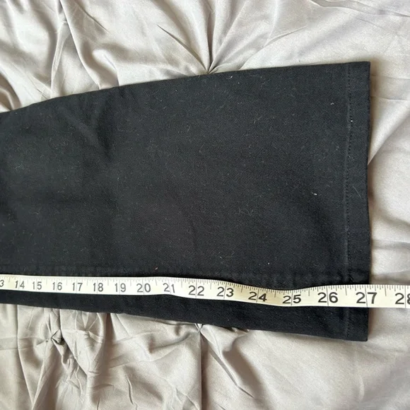 Jones New York Black Straight Leg Denim with Modern Distressing - Picture 9 of 9